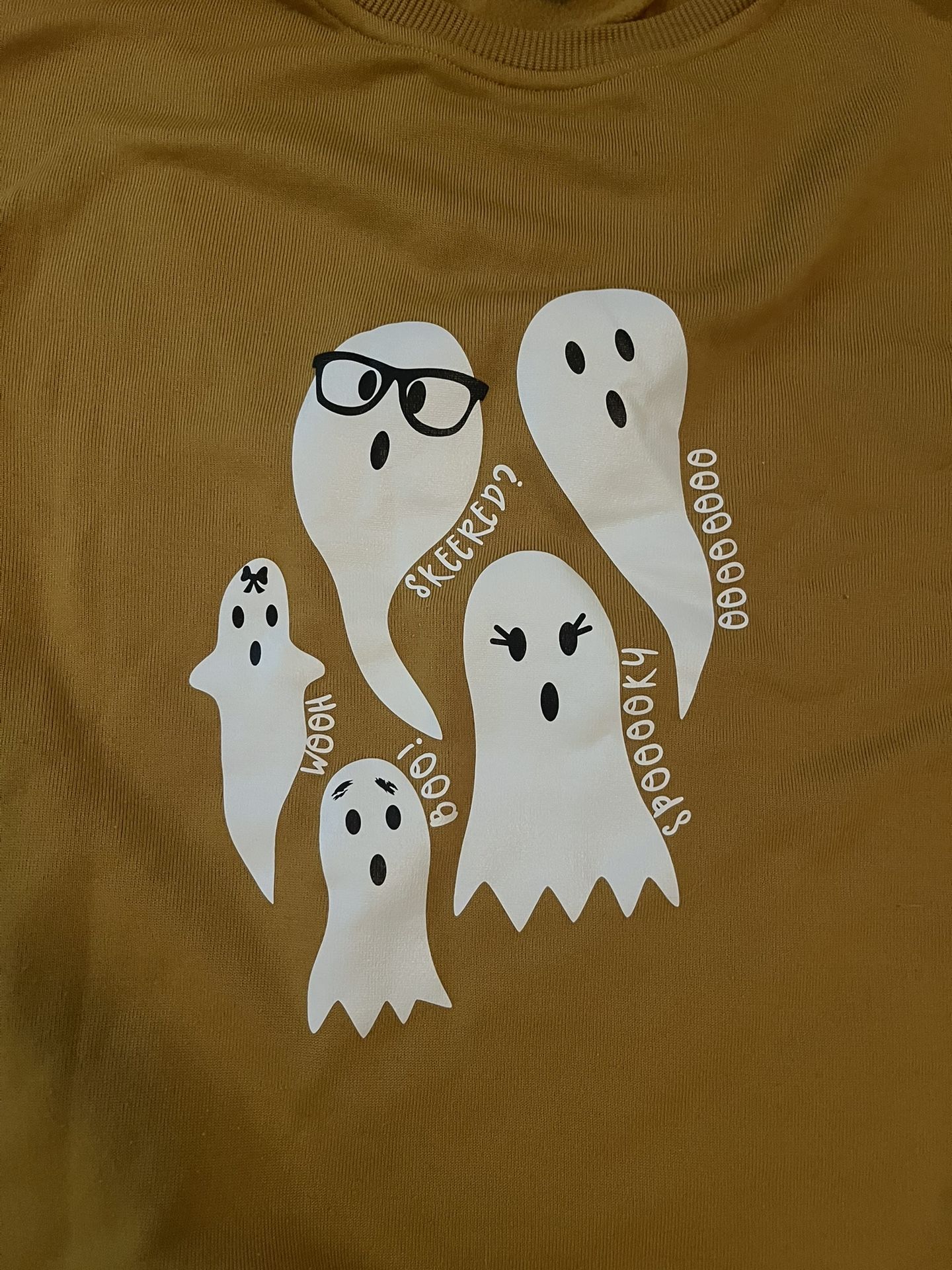 Halloween Ghost Sweatshirt Size XL