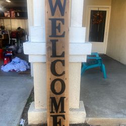 6 Foot Welcome Sign