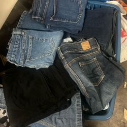 A Lot Of Jeans, Pants And Shorts $1 