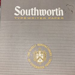 Vintage Southworth Type Writer Paper