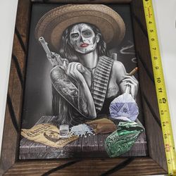 Mexican Charra Art Canvas