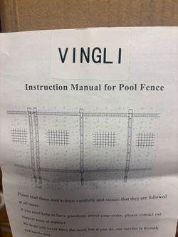 VINGLI Pool Fence 4FT x 12 FT