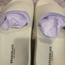 Women’s 7.5 Slides BRANDBLACK Shoes Lime Green