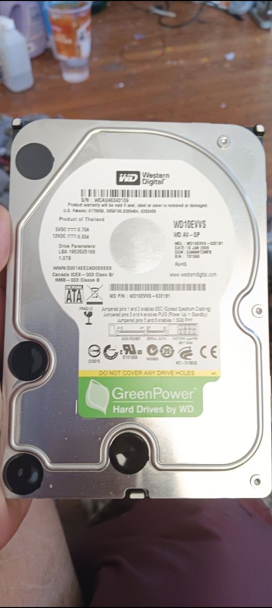 Western Digital 1tb Hard Drive