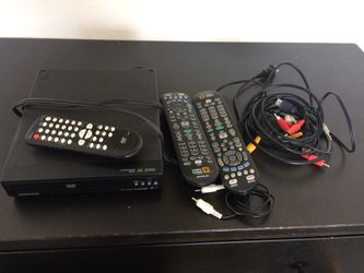 DVD PLAYER WITH REMOTE AND REMOTES