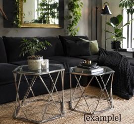 Pair of hexagonal side tables, price is for both, you just have to clean them up some more.