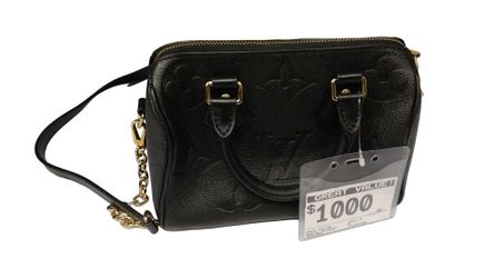 Louis Vuitton Speedy 20 Black Purse / Handbag