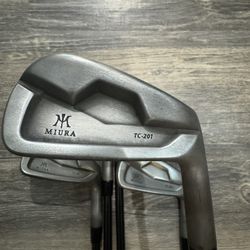 Miura TC 201 Japanese Forged 5-PW KBS Tour V Stiff Black Onyx