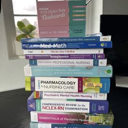 Nursing textbooks for sale. Maternity flashcards are also included. 