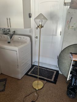 Gold floor lamp