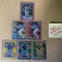 Topps Chrome & Panini Mosaic Baseball Lot