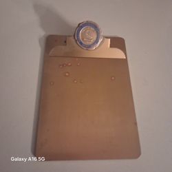 Rare Vintage Clipboard And Paperclip