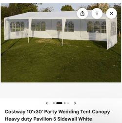 2  10x30 canopy tents
