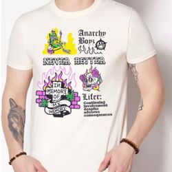 BRAND NEW WITH TAGS Lifer T Shirt - Anarchy Boyz Size Large