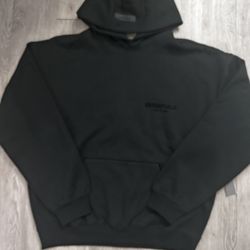 Black essentials hoodie