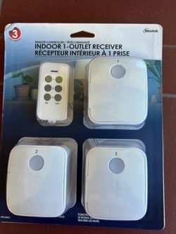 Indoor outlet remote control receiver