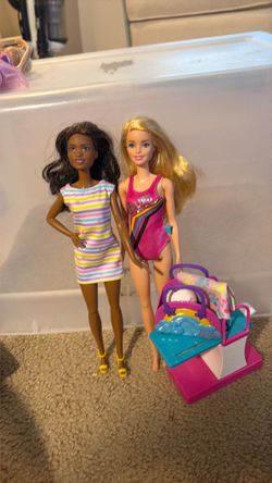 Malibu Beach Barbies W/ Accessories