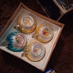  Vintage Christmas ornaments 