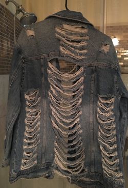 Fashion Nova distressed jacket