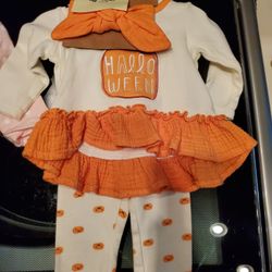 New Halloween 3 Pc Set 0 To 3 Month