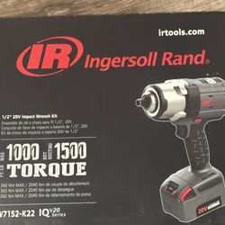 Ingersoll Rand 1/2" IQv 20V High Torque Impact Wrench Kit (2x 5.0Ah)