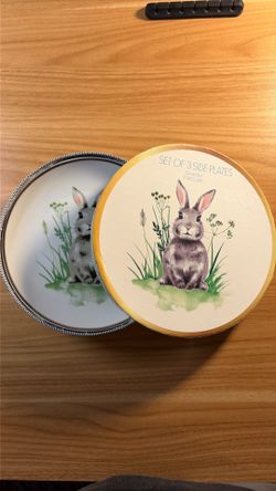 Three NEW Bunny Plates