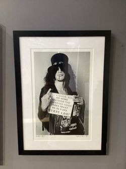 Slash 1987 photo signed by Mark weiss