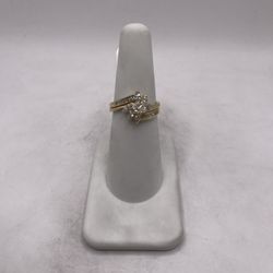 14kt Gold Duo Diamond Engagement Style Ring Set