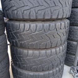 4 used tires 37x12.50r20 toyo RT  🤑 free Installation and balance ‼️ 👌 