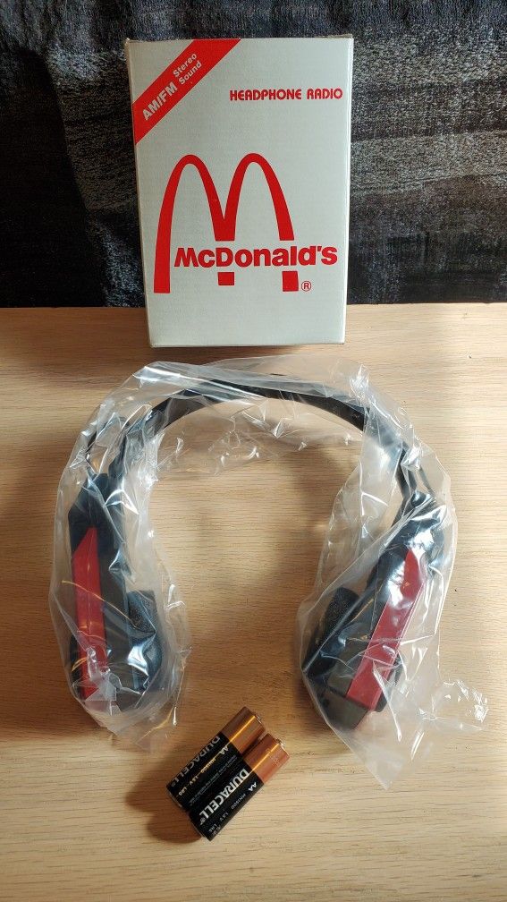 Vintage McDonald's AM/FM Headphone Radio "New" Condition - Extremely Rare