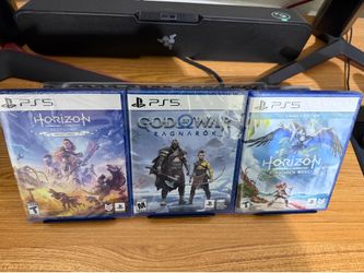 NEW God of War + Horizon Forbidden West + Zero Dawn Remastered for Playstation 5