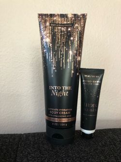 Into the Night Body Cream and Hand Cream set for $15