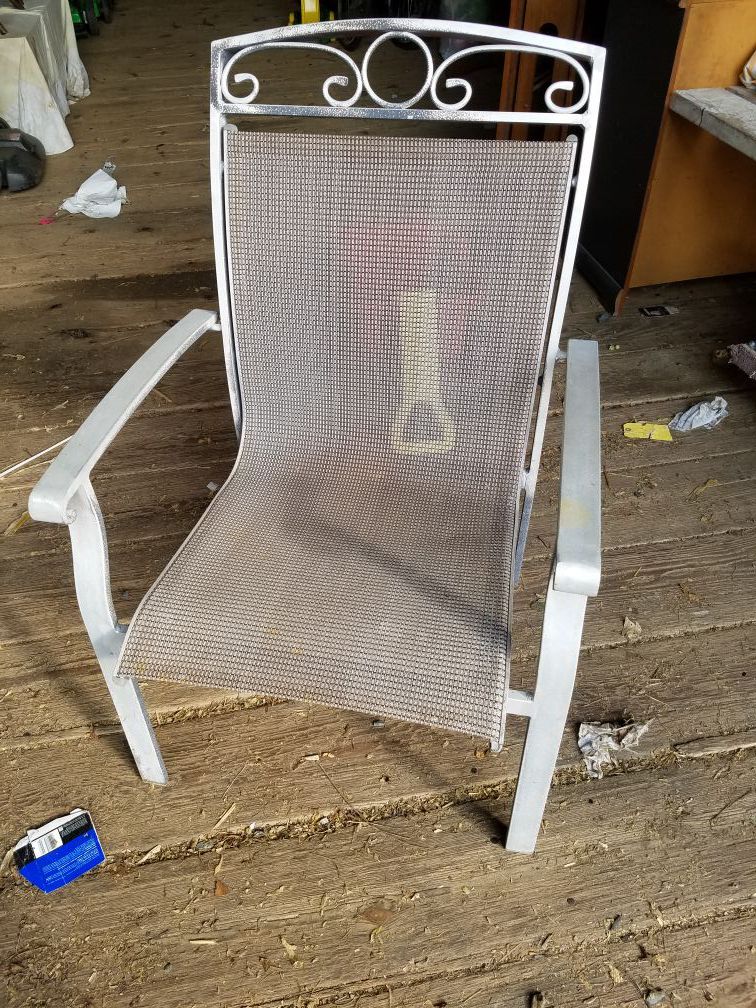 Outdoor metal chair