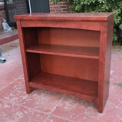 Wooden Bookcase with Middle Shelf