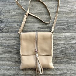 Women’s Handmade Italian Leather Beige Crossbody Bag