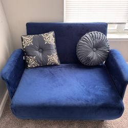 Beautiful Small Blue Couch
