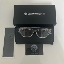 Clear Chrome Hearts Glasses