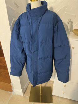 Puff Blue Jacket , Unisex 2xl