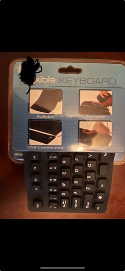 Foldable Silicone Rollup Keyboard, 85 Keys USB Wired QWERTY Flexible Slim Soft Silent Typing Travel 