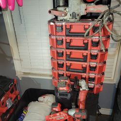 Assorted Milwaukee Tools