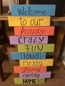 Welcome Sign / Wood Welcome Sign