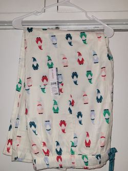Joyspun Gnome Print Flannel Pajama Pants. Christmas pj Pants. Navidad. Xmas.