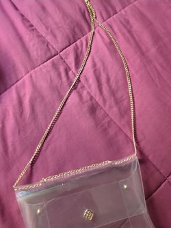 Clear Purse with Gold Chain Strap
