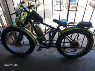 Fat Tire Electric Bike with Rear Rack