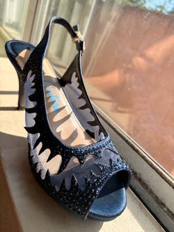 Lady couture navy blue heels
