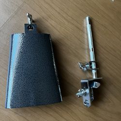 Cowbell and l rod bass drum mount 