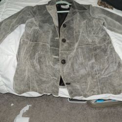 Distressed Leather Jacket