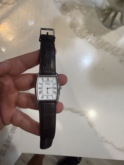 Vintage seiko leather watch