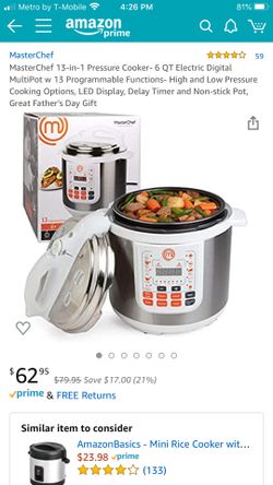 MasterChef Pressure Cooker