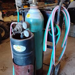 Torch Cart And Tanks w/Gauges